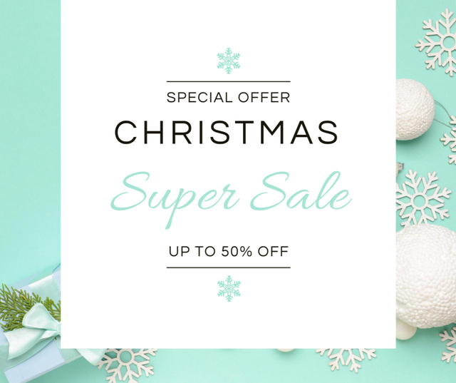 Christmas Special Sale Facebook Πρότυπο σχεδίασης
