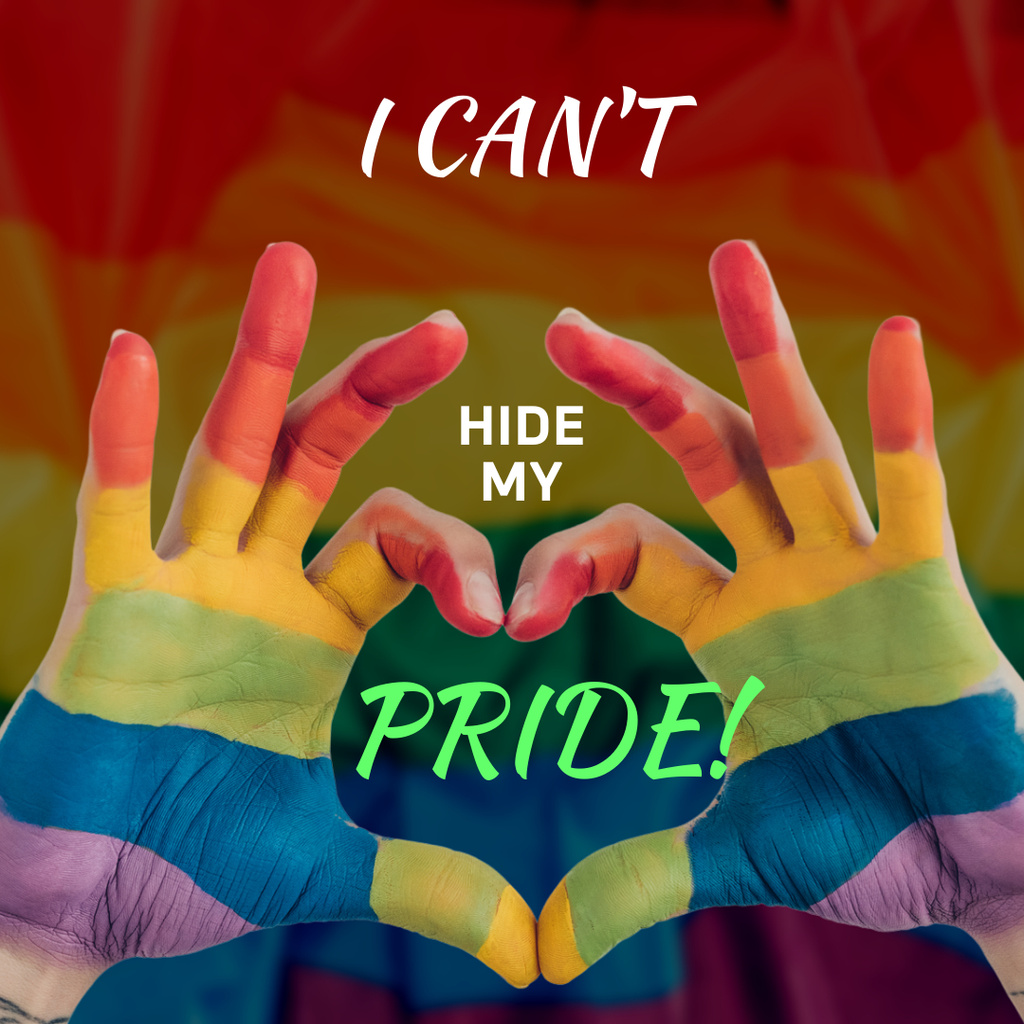 Platilla de diseño Glorifying of the Pride Day Instagram