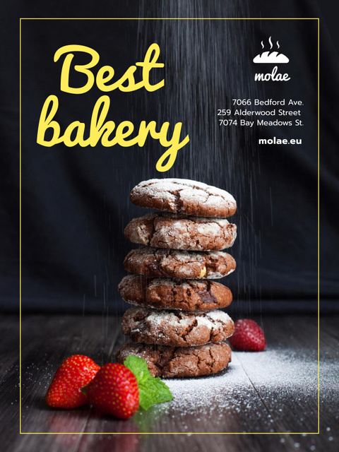 Szablon projektu Bakery Ad with Sweet Lime Pie Poster US