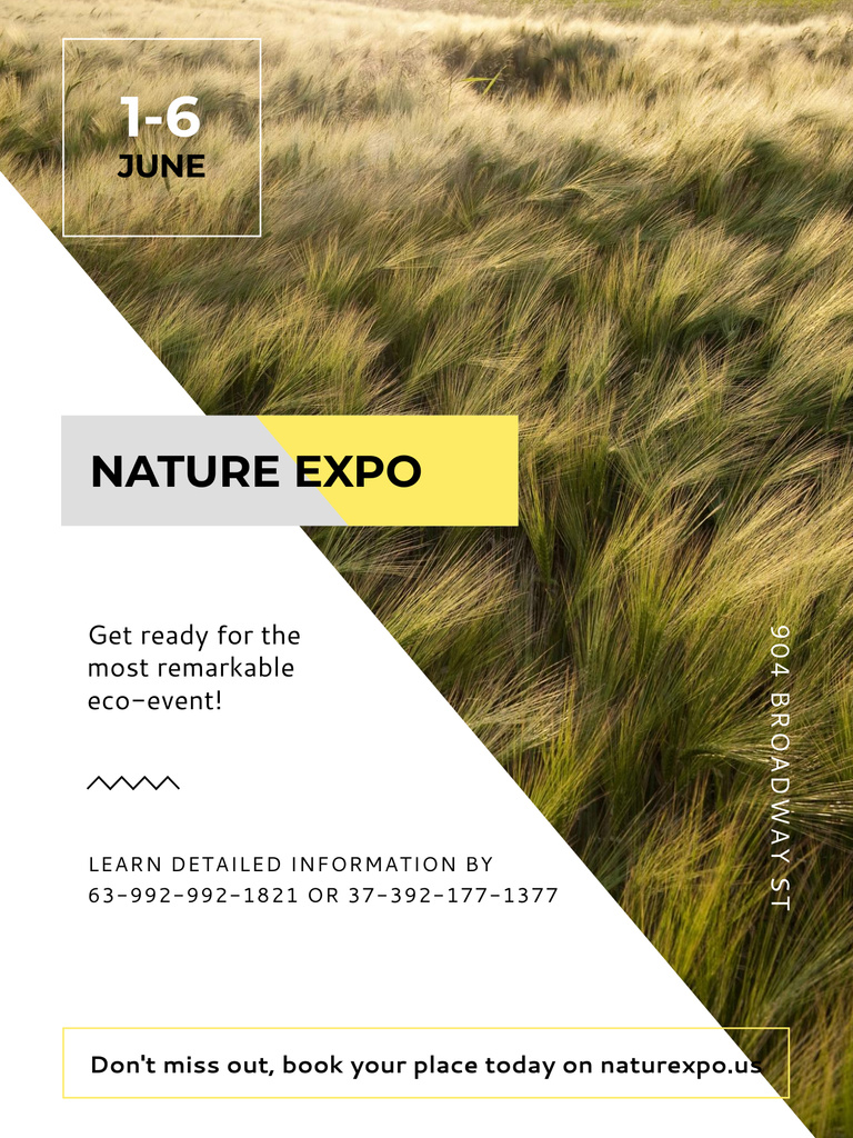Nature Expo Annoucement Poster US Design Template