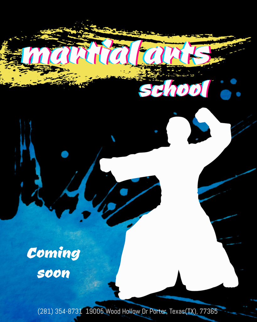Platilla de diseño Martial Arts School Opening Soon Instagram Post Vertical