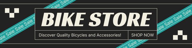 Ontwerpsjabloon van Twitter van Sport Bikes Store