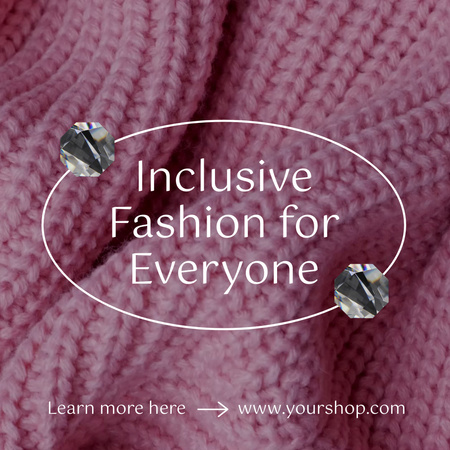 Inclusive Fashion Shop Promotion Animated Post Design Template