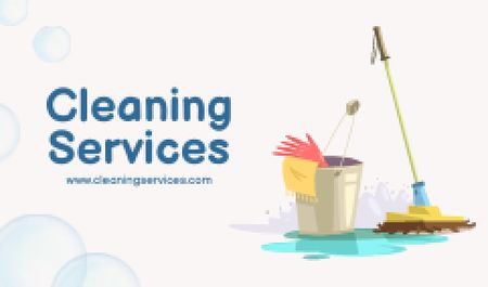 Cleaning Services Ad Business card Design Template