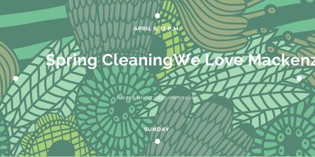 Spring cleaning in Mackenzie park Image – шаблон для дизайна