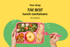 Fresh School Food Digital Promotion In Containers