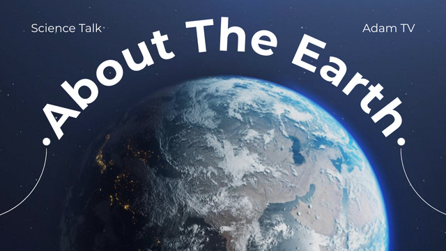 Science talk about the Earth Youtube Thumbnail tervezősablon
