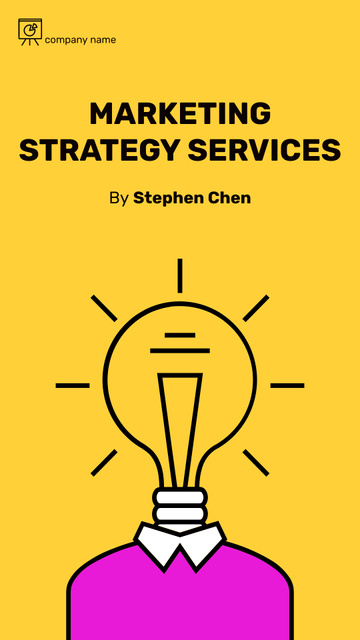 Marketing Strategy Service Offering Mobile Presentation Modelo de Design