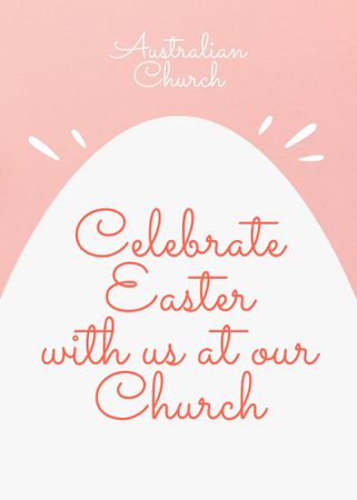 Easter Holiday Celebration Announcement Flayer – шаблон для дизайну
