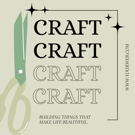 Platilla de diseño Craft Quote About Handmade Things Instagram