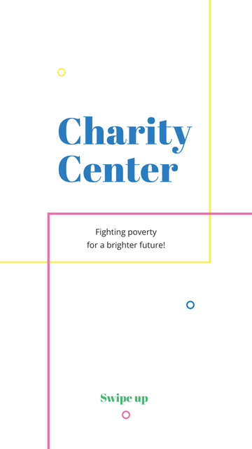 Designvorlage Charity Center Services Offer für Instagram Story