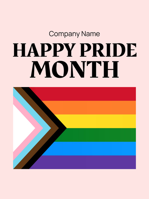 Plantilla de diseño de Awareness of Tolerance to LGBT with Pride Colors Poster US 