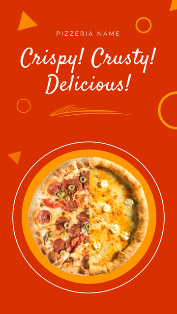 It’s Pizza Time Ad Instagram Story Πρότυπο σχεδίασης