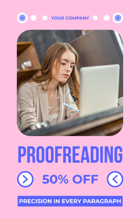 Excellent Proofreading Service At Discounted Rates IGTV Cover Design Template