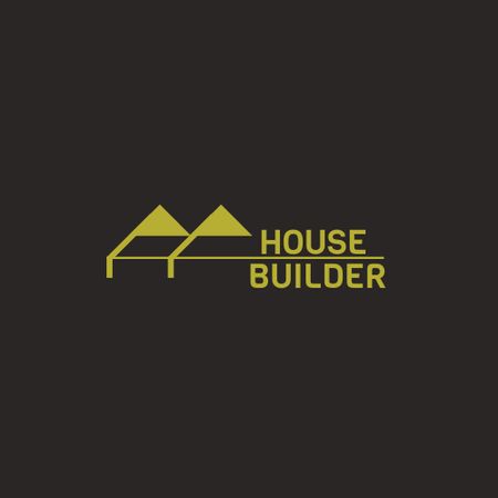 House Builder Ad Logo Design Template