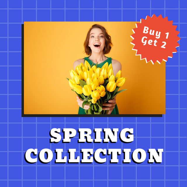 Designvorlage Spring Collection Instagram Post für Instagram