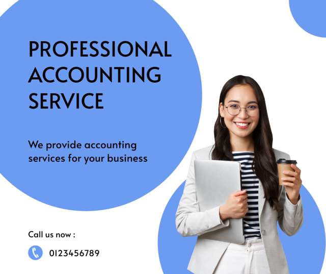 Professional Accounting Service Facebook Design Template