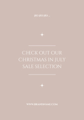 July Christmas Discount Announcement with Young Couple