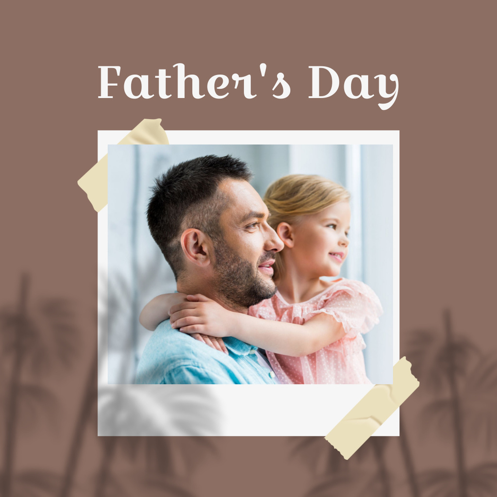 Memorable and Enjoyable Father's Day Greeting Instagram – шаблон для дизайну