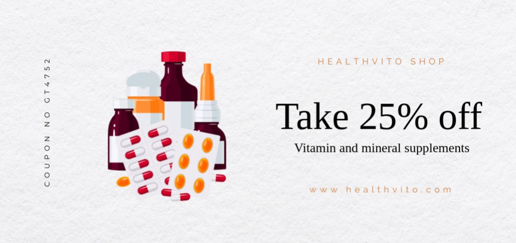 Reliable Vitamin And Mineral Supplements Sale Offer Coupon Din Large Design Template