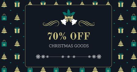 Platilla de diseño Christmas Goods Discount Offer Facebook AD