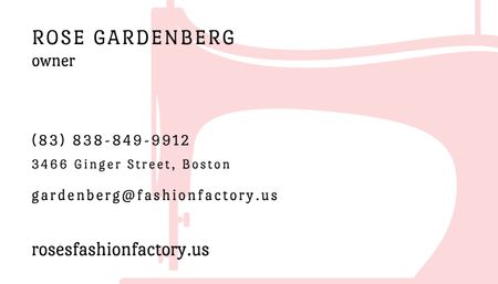Contact Details of Owner of Company Business Card US Design Template