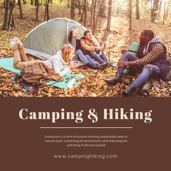 Camping and Hiking with Friends 