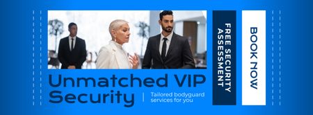 Segurança VIP e guarda-costas profissionais Facebook cover Modelo de Design