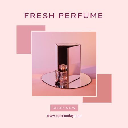 Fresh Fragrance Ad Instagram tervezősablon