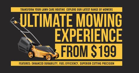 Premium Lawn Care Services Special Price Facebook AD Design Template