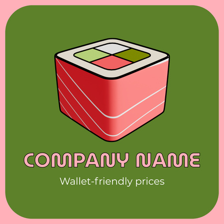 Wallet-friendly Prices In Asian Cuisine Restaurant Animated Logo Design Template