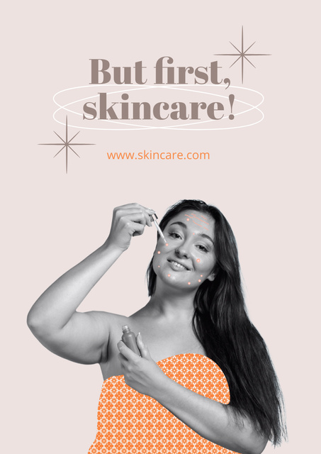 Modèle de visuel Collection of Cosmetic Cream Smears - Poster A3