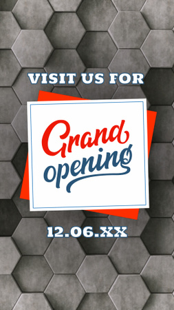 Stylish Grand Opening Event Announcement In July TikTok Video Design Template