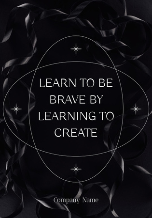 Inspirational Phrase about Learning Poster 28x40inデザインテンプレート
