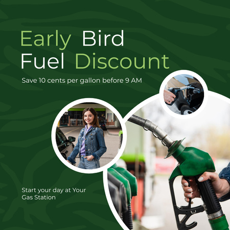 Nice Discount on Every Gallon of Fuel Instagram Design Template
