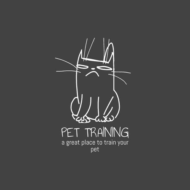Pets Training Lessons Animated Logo – шаблон для дизайну