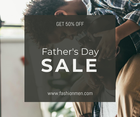 Platilla de diseño Father's Day Discount Announcement Facebook