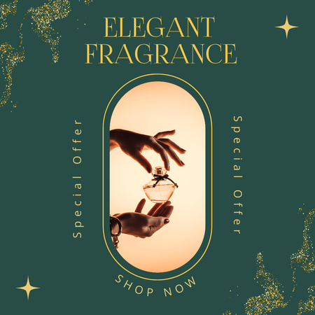 Special Offer of Elegant Fragrance Instagram AD tervezősablon