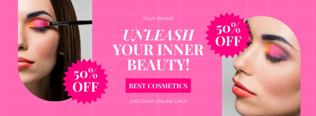 Best Makeup Products Facebook cover Πρότυπο σχεδίασης