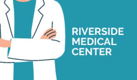 Medical Center Services Offer Business card – шаблон для дизайну