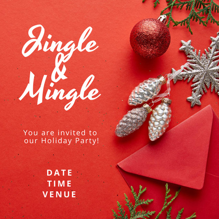 Template di design Christmas Holiday Party Announcement Instagram