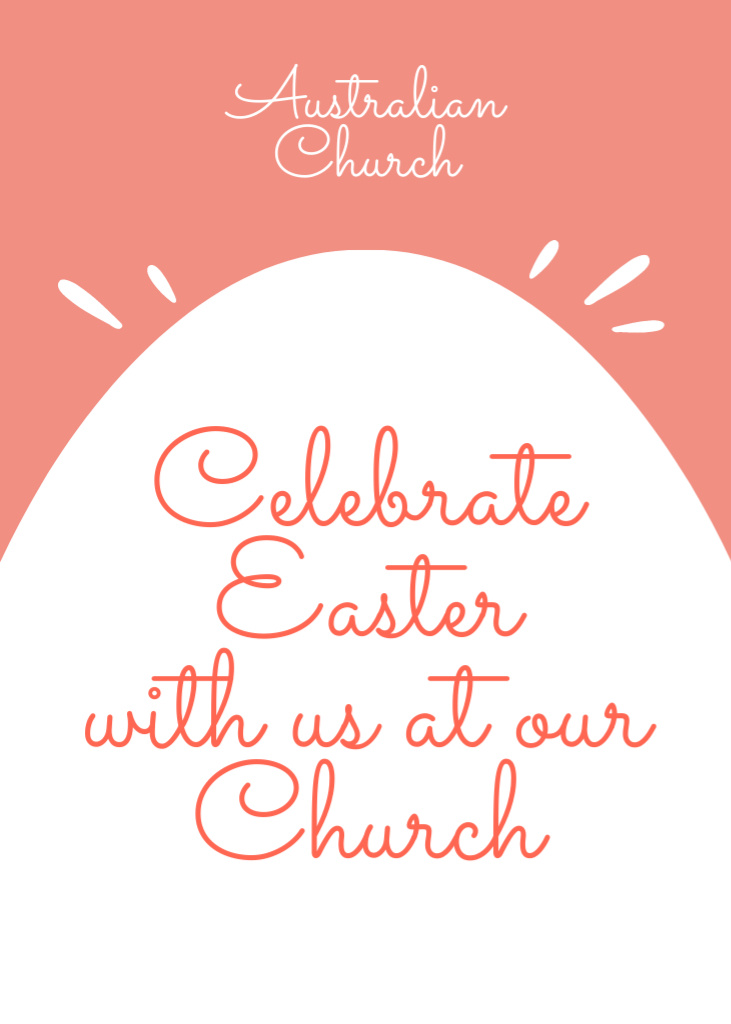 Easter Holiday Celebration Invitation Flayer Tasarım Şablonu