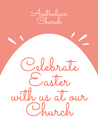 Easter Holiday Celebration Invitation Flayer – шаблон для дизайна