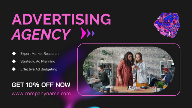Plantilla de diseño de Highly Professional Advertising Agency Service With Discounts Full HD video 