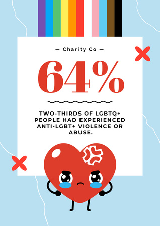 Plantilla de diseño de LGBT Support Motivation Poster 