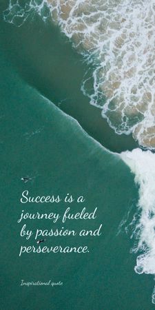 Uplifting Quote About Success And Passion Graphic Design Template