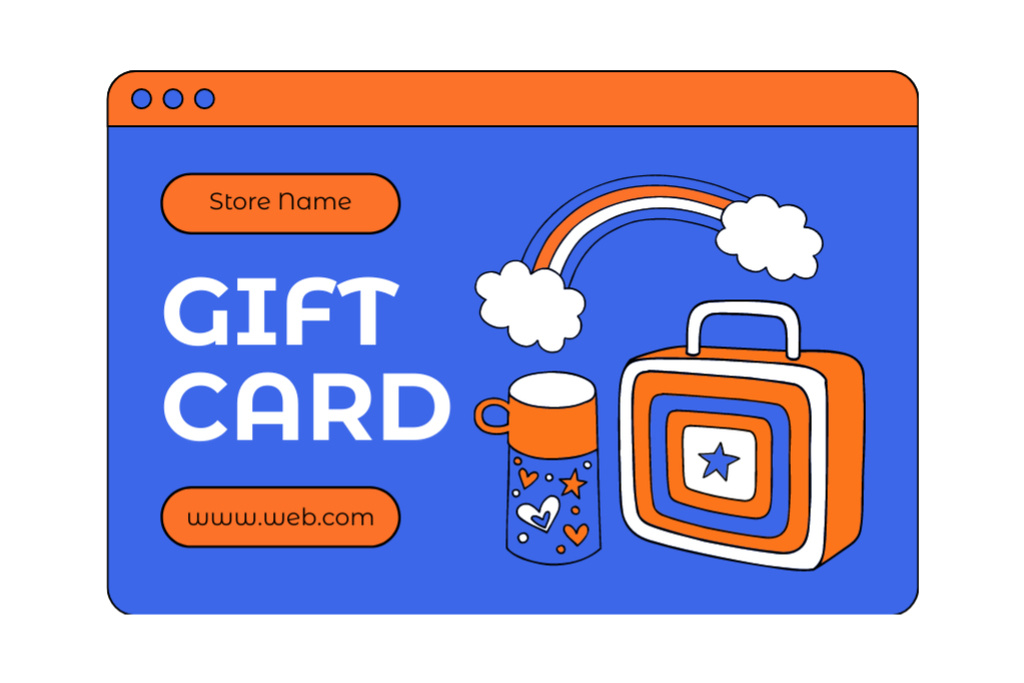 Gift Voucher for School Kids Lunchboxes Gift Certificate Design Template