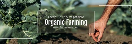 Platilla de diseño Organic Farming Promotion Twitter
