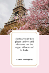 Intriguing Paris Travelling Inspiration Phrase With Eiffel Tower