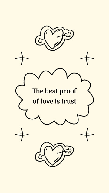 Plantilla de diseño de Wisdom Quote About Love And Trust Instagram Video Story 